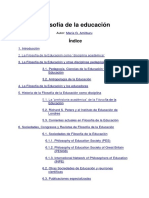 Filosofía de La Educación