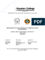 Digital Signal Processing Laboratory Manual 10ECL57 PDF