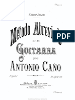 Antonio Cano - Metodo Abreviado de Guitarra PDF