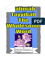 Kalimah Tayyibah - The Wholesome Word PDF