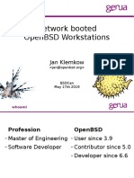 Network Booted Openbsd Workstations: Jan Klemkow