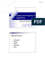 Design and Analysis of Algorithms: Data Structures