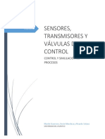 Válvulas, Sensores y Transmisores Final PDF