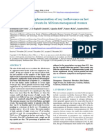 Effect of Daily Supplementation of Soy Isoflavones On Hot Flashes and Night Sweats in African Menopausal Women