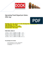 Russia Fixed Departure B2C