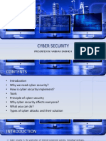 Cyber Security: Presented By:-Vaibhav Dadhich