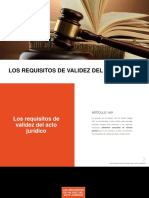 Los Requisitos de Validez Del Acto Jurídico