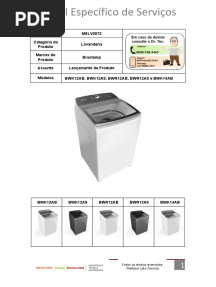 MSLV0073 - Manual de Serviços Lavanderia Brastemp
