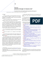 Norma ASTM D2166Standard Test Method For Unconfined Compressive Strength of Cohesive Soil