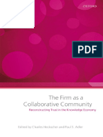 Adler Heckscher - THE FIRM AS A COLLABORATIVE COMMUNITY PDF