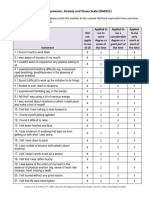 Depression, Anxiety and Stress Scale (DASS21)