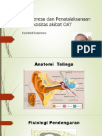 Patogenesa Dan Penatalaksanaan Ototoksisitas Akibat OAT-dr Hendradi SPTHT KL