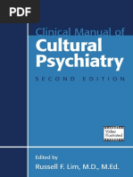 Clinical Manual of Cultural Psychiatry