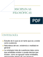 Disciplinas Filosoficas