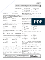 Xercise: Single Correct (Objective Questions)