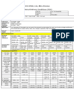 TATA STEEL LTD., Wire Division Technical Delivery Conditions (TDC)