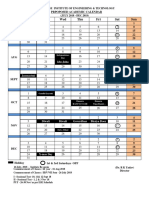 Academic Calender (SIET) Odd Sem (2018-19) Final