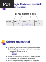 Morfología Flexiva