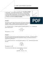 Direct, Joint, and Inverse Variation