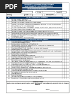 Check List Formateo de Equipos Ucc