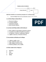  Prueba 4to Basico Los Mayas