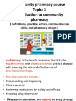 Comunity Pharmacy Introduction Mod