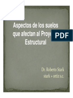 Aspectos de Los Suelos Que Afectan Al Proyecto Estructural Roberto Stark PDF