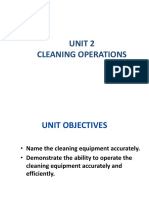 Unit 2 Cleaning Operations