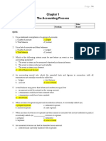 Quiz - Chapter 1 - The Accounting Process