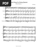 French Song For String Quartet-Partitura - y - Partes