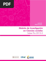 Guia de Orientacion Modulo de Investigacion en Ciencias Sociales Saber Pro 2015 2