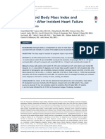 Pre-Morbid Body Mass Index and Mortality After Incident Heart Failure