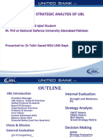 Strategic Analysis of United Bank Limited