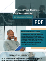 How To Present Your Business Plan Successfully