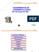 Mantenimiento Conos HP 100 - 500