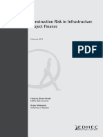 Construction Risk in Infrastructure Project Finance.2013