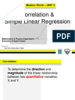 4.4 Correlation and Simple Linear Regression