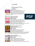 Indicação de Livros Sobre Programação Neurolinguistica PDF