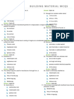 Building Material Mcqs