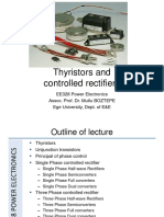 Thyristors and Controlled Rectifiers: EE328 Power Electronics Assoc. Prof. Dr. Mutlu BOZTEPE Ege University, Dept. of E&E