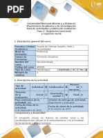 Guía Neuropsicologia - Paso 2 - Regulación Emocional y Cognición Social