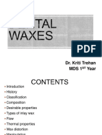 Dental Waxes