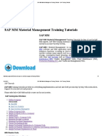 SAP MM Material Management Training Tutorials