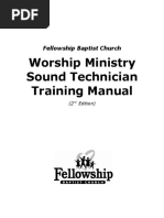 Worship Ministry Training Manual