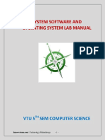 System Software Lab-Manual