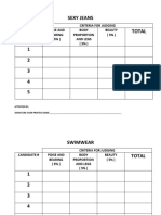 Scoresheet For Miss Hot Mama