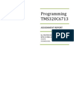 Programming Tms320c6713 Report by PRATEEK