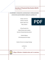 An Assessment of Budgeting and Budgetary Control Measures of Non-Stock and Non-Profit Schools in Las Pinas City