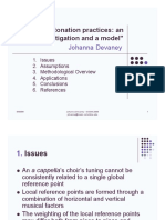 "Choral Intonation Practices: An Investigation and A Model": Johanna Devaney