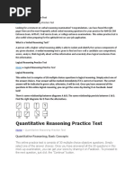 Verbal Reasoning Test